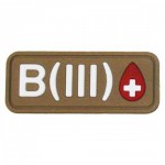Патч ПВХ "Группа крови" B (III) Rh+ (25х60 мм) / Койот / арт.: 19403093 [STICH PROFI]